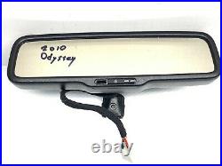 08 09 10 Honda Odyssey AUTO DIM Rear View Mirror w Backup Camera Screen OEM A+