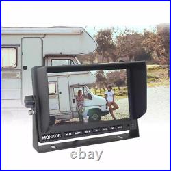 10.1QUAD Monitor CCD Side/Rear View Reversing Backup Camera For Trailer Caravan