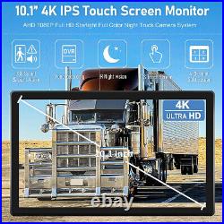 10.1 IPS Touch Screen DVR Monitor 1080P AHD Backup Cameras System For Truck Bus