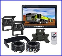 2x 4PIN Backup Reversing Camera HD 7 Monitor Car Rear View System for Camper RV