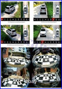 3D Bird View Car 4 Camera Parking System Backup Reverse Driving Assist 360Degree