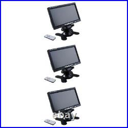 3x Color Backlight Mirror Monitor for Car Reverse Rear View Backup Camera