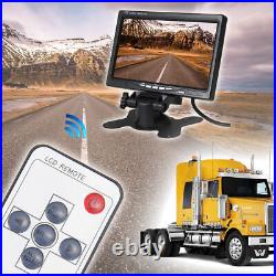 4Pin 7 LCD Monitor Waterproof Reversing Backup Camera Kit for Harvester Truck