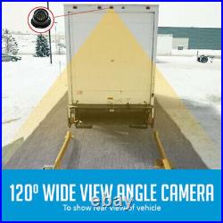 4Pin Dome Backup Rear View Camera + 7 Monitor 12-24v for RV Truck VAN Camper