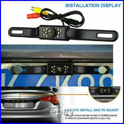 4.3 2xScreen Monitor+Front+Rear View Backup Camera For Car Truck RV Van Reverse