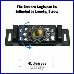 4.3'' Dual Screen Car Rear View Monitor + License Plate Backup Reversing Camera