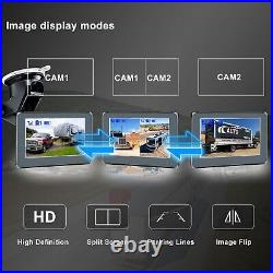 5 Monitor Wireless Solar Magnetic Reverse Rear View 1080P Backup Camera Kit RV