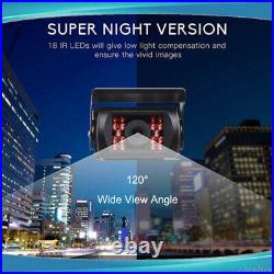 7'' Backup Camera Quad Monitor Kit System Back Reverse Night Vision For Truck
