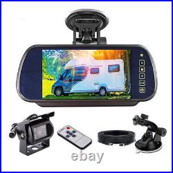 7 Car Monitor Backup Camera Rear View For Caravan Trailer Bus with Suction Cup