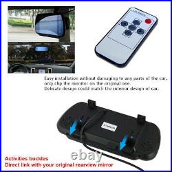 7 Car RearView Monitor Clip US License Plate Backup Reverse Camera Metal HD Kit