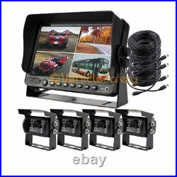 7 DVR Car Monitor Reverse Backup Camera System For RV Horse Trailer Truck Van