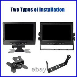 7 LCD Car Rear View Camera Parking Monitor+ Backup Reversing Camera Waterproof