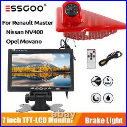 7''LCD Monitor + Rear View Reverse Backup Camera Night Vision Fit Renault Master