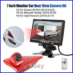 7''LCD Monitor + Rear View Reverse Backup Camera Night Vision Fit Renault Master