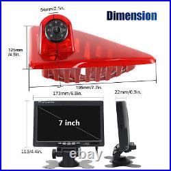 7''LCD Monitor + Rear View Reverse Backup Camera Night Vision Fit Renault Master