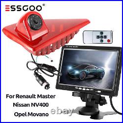7 Monitor Brake Light Reversing HD Backup Camera for Opel Movano Renault Master