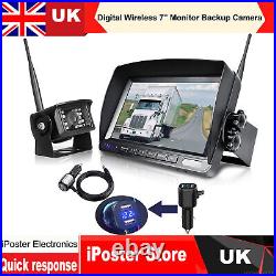 7'' Monitor Digital Wireless Reverse IR Backup Camera For Bus/Trailer/Motorhome