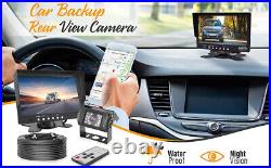 7 Monitor IR Reversing Rear View Backup Parking Camera 12-24v For Truck Trailer