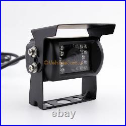 7 Quad Monitor Kit Backup Reversing Cameras System Waterproof Car CCD Cameras