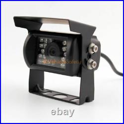 7 Quad Monitor Kit Backup Reversing Cameras System Waterproof Car CCD Cameras
