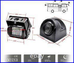 7 Quad Split Monitor 4pin IR CCD Backup camera For Truck RV Caravan Reversing