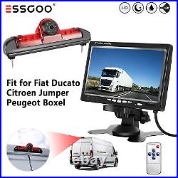 7 TFT LCD Monitor Screen + Car Reverse Rear View Backup Camera for Fiat Ducato