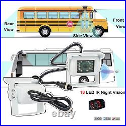 7 Windscreen Mirror Monitor White Parking Reverse Backup Camera For Caravan Bus