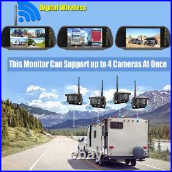 7'' Wireless DVR Record Monitor 4x Reversing Backup Camera For Truck Bus RV Car