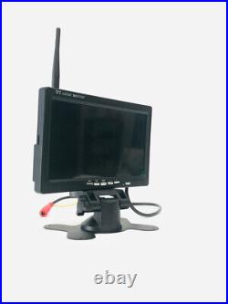 7 Wireless Dual Rear View Backup Cameras HD Monitor Kit for Truck Caravan RVs