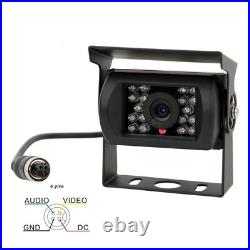 9 Quad Split Monitor CCD IR Rear View Reversing Backup Camera For Truck Caravan