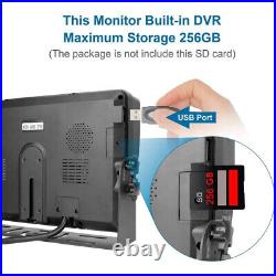9 Quad Split Monitor DVR 4 AHD Reversing Backup Heavy Duty Camera For Truck Bus