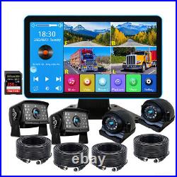9 Touch Screen Monitor DVR Record Rear View Backup Reversing 4x Camera with 256GB