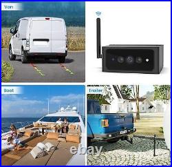 AUTO-VOX Magnetic RV Wireless Solar Reverse Backup Camera 7 HD Monitor Parking