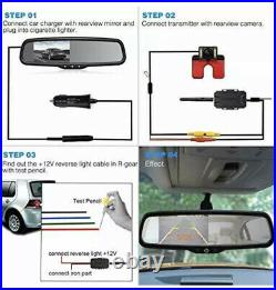 AUTO-VOX Wireless Reverse Camera Kit Car Backup Camera with Rear View Mirror