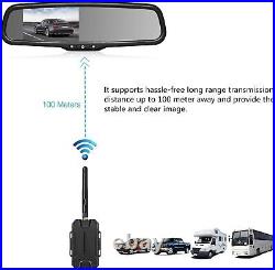 AUTO-VOX Wireless Reverse Camera Kit Car Backup with Rear View Mirror