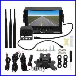 Auto 7in Wireless Backup Camera Kit IPS LCD Screen Real Time Recording Reversing