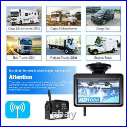 Backup Camera Wireless Car Rear View Reversing System 12-24V + 5 Monitor Kit