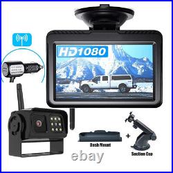 Backup Camera Wireless Car Rear View Reversing System 12-24V + 5 Monitor Kit