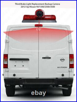 Brake Light Parking Reverse Backup Camera 7Monitor For Nissan NV 1500 2500 3500