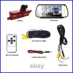 Brake Light Rear View Reverse Backup Camera Kit for Fiat Doblo Opel Combo