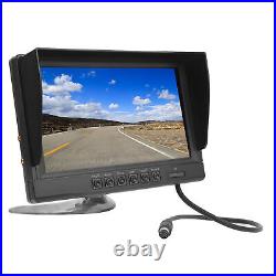 Car Backup Camera Monitor 9in IPS Screen HD 4 Way Video Input Reversing Display