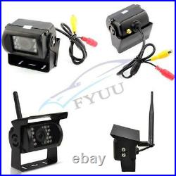 Car Bus Truck Wireless 4 Backup Camera +7 LCD Reverse Monitor Assistance System