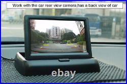 Car Reversing Backup Camera Radar Sensor 3-In-1 4.3 Rear View Screen Monitor