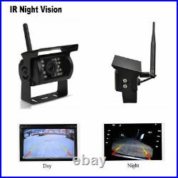 Car Reversing Camera Rear View Backup Kit + 7 LCD Monitor For Truck Bus Van