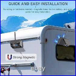 Digital Wireless 5 car monitor solar magnetic reverse backup camera RV caravan