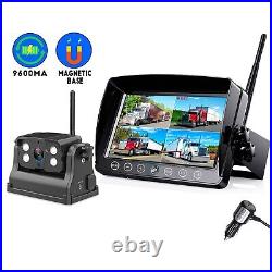 Digital Wireless 7 Monitor DVR Magnetic Base Battery Rear View Reversing Camera