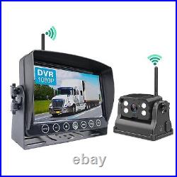 Digital Wireless 7 Monitor DVR Magnetic Base Battery Rear View Reversing Camera