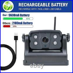 Digital Wireless 7 Monitor DVR Magnetic Base Battery Rear View Reversing Camera