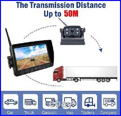 Digital Wireless 7 Monitor DVR Magnetic Base Battery Rear View Reversing Camera