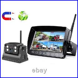 Digital Wireless 7 Monitor DVR Magnetic Base Battery Rear View Reversing Camera